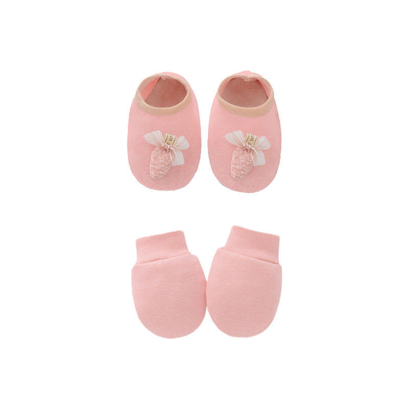 Baby Cotton Hat, Mittens & Baby Foot Cover