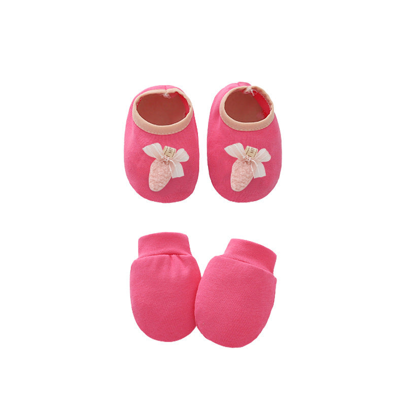 Baby Cotton Hat, Mittens & Baby Foot Cover