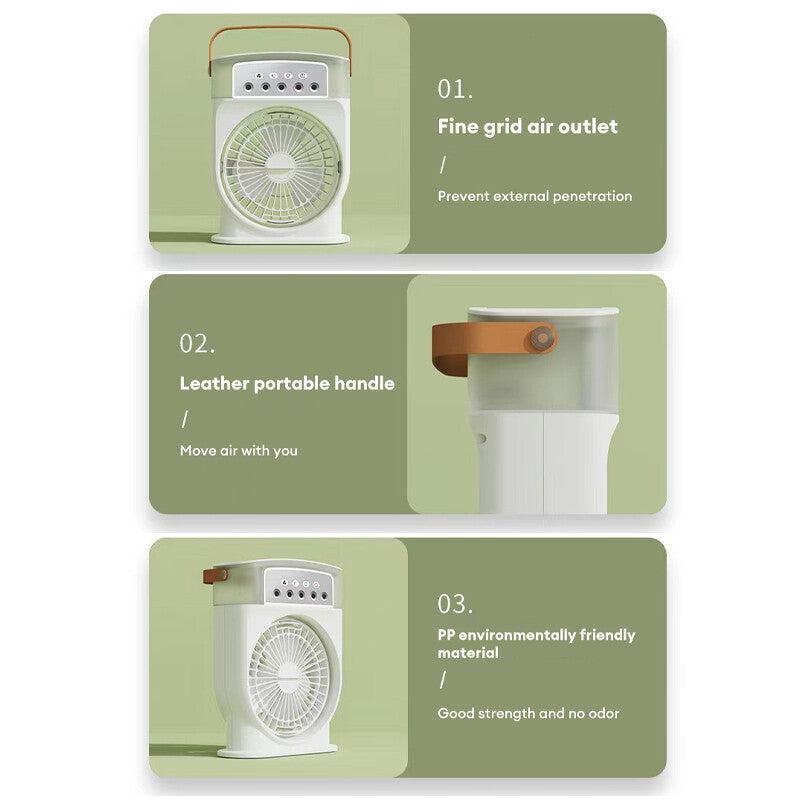 3-in-1 USB Fan & Humidifier