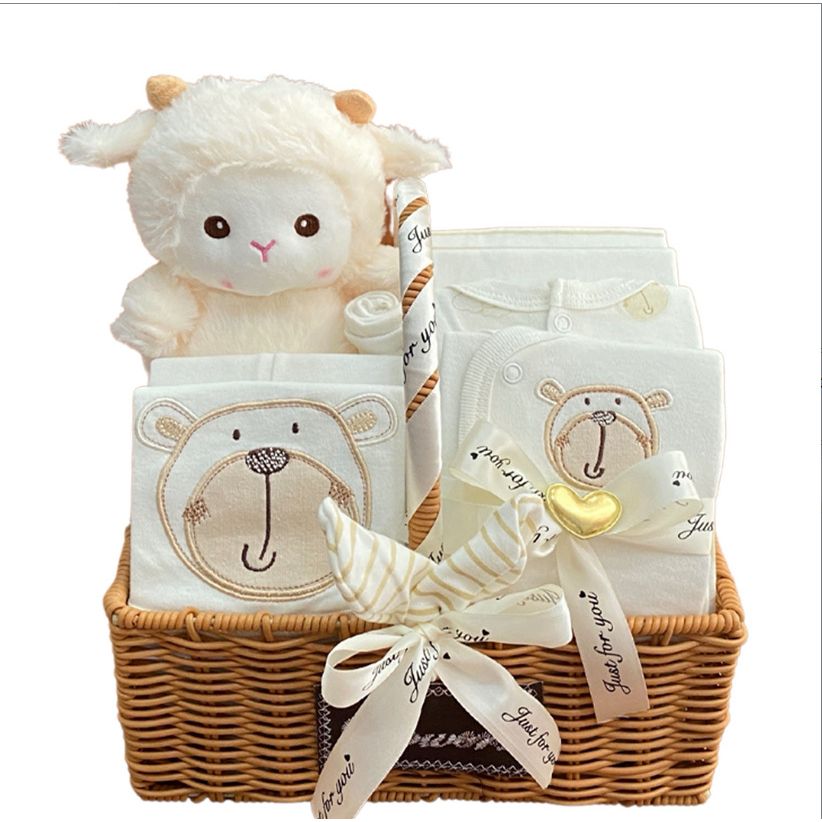 Newborn Boy Baby Clothes Set Gift Box Autumn And Winter