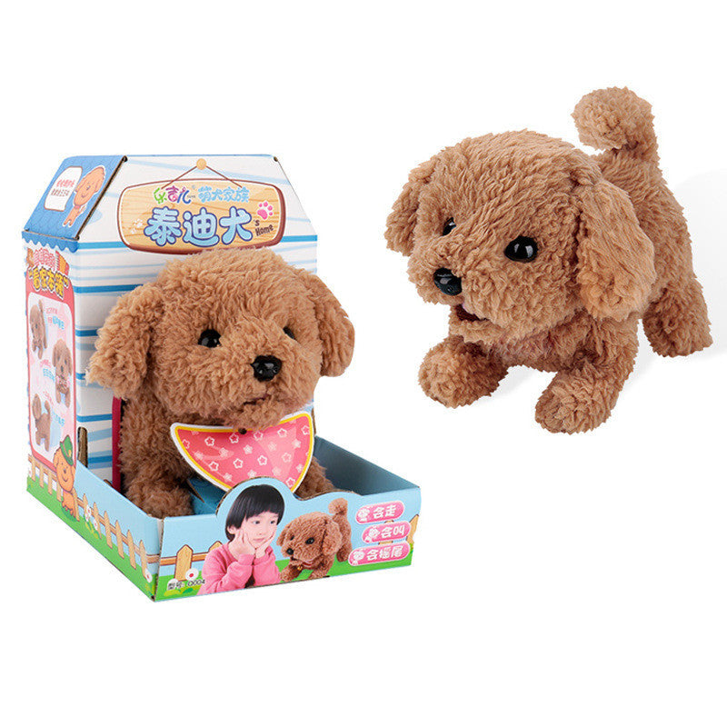 Electric pet plush dog
