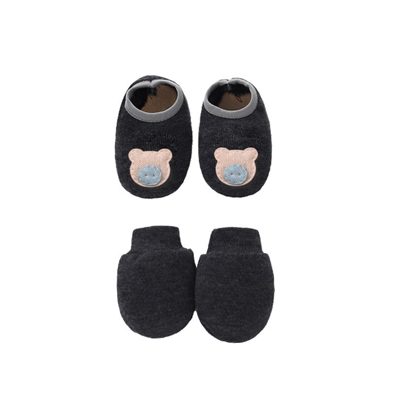 Baby Cotton Hat, Mittens & Baby Foot Cover