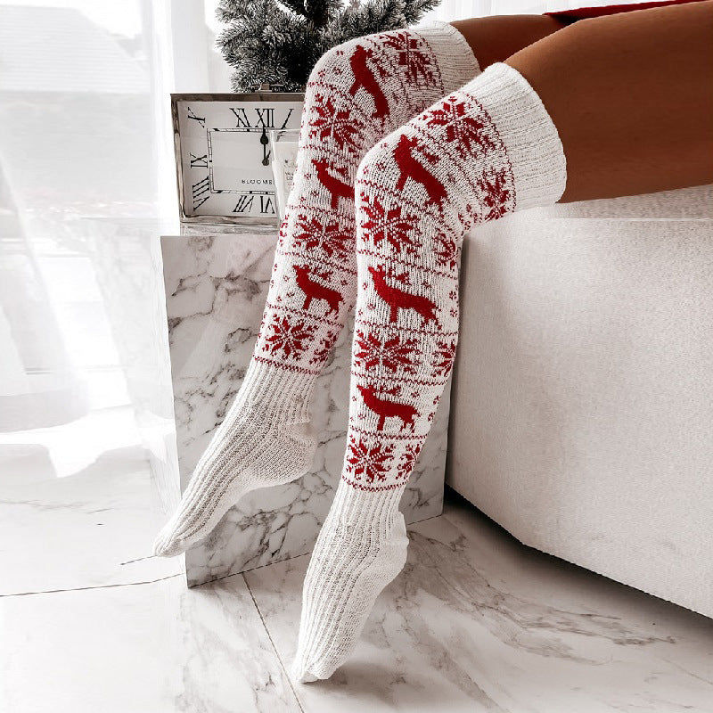 Winter Christmas Warm Knitted Women’s Stockings