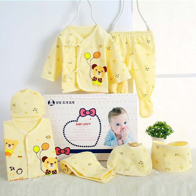 Pure Cotton Newborn Gift Set – 7-Piece
