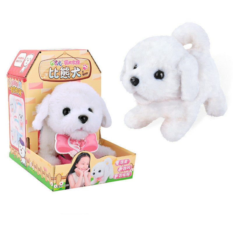 Electric pet plush dog