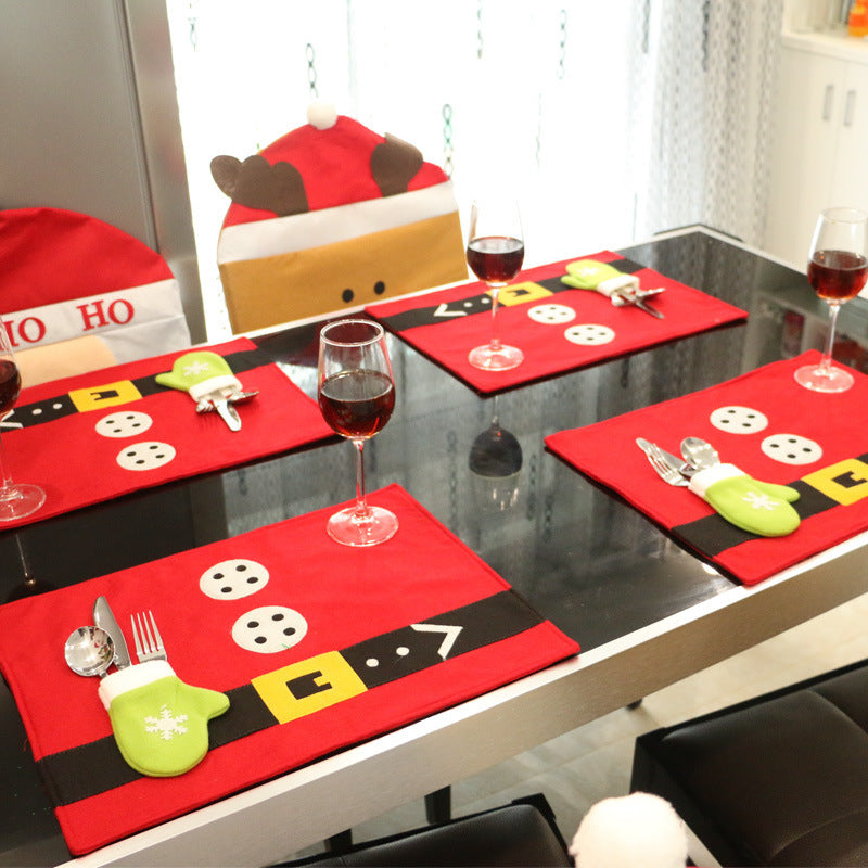 Christmas Decoration Santa Table Mat