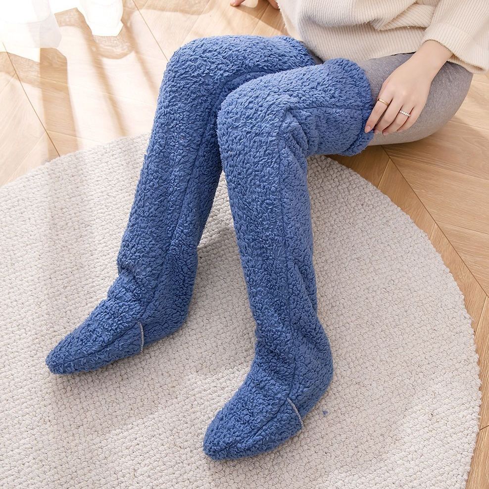 CozyKnee Plush Knee-High Winter Socks