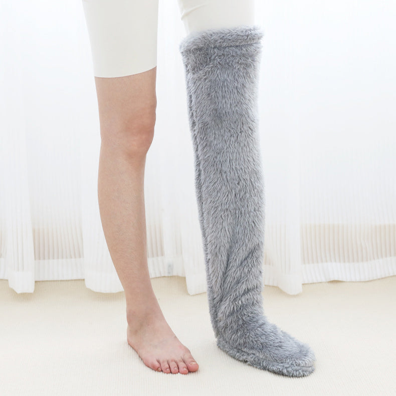 CozyKnee Plush Knee-High Winter Socks
