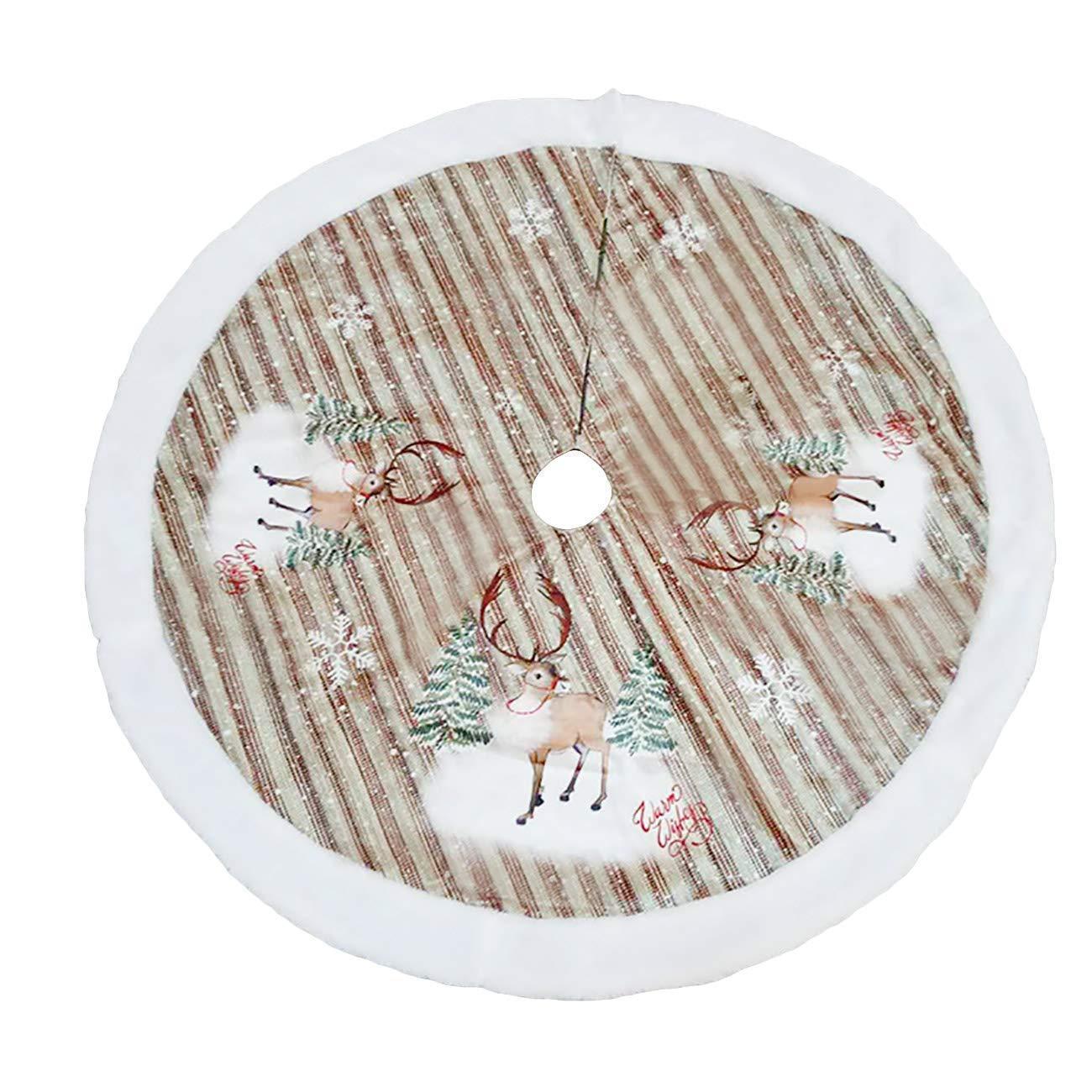 Christmas Tree Skirt 98cm Flannel Old Man Tree