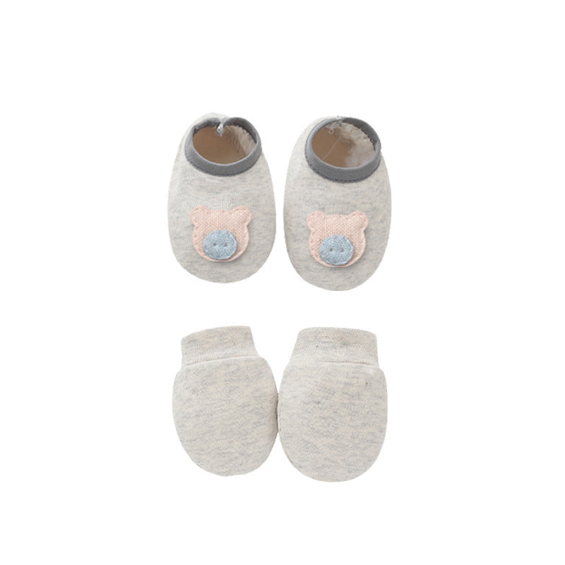 Baby Cotton Hat, Mittens & Baby Foot Cover