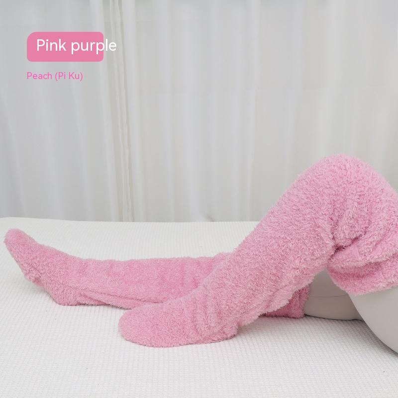CozyKnee Plush Knee-High Winter Socks