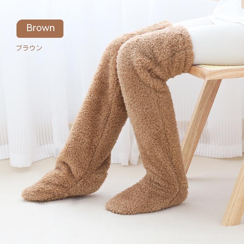 CozyKnee Plush Knee-High Winter Socks