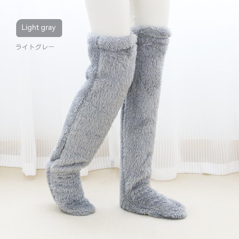 CozyKnee Plush Knee-High Winter Socks