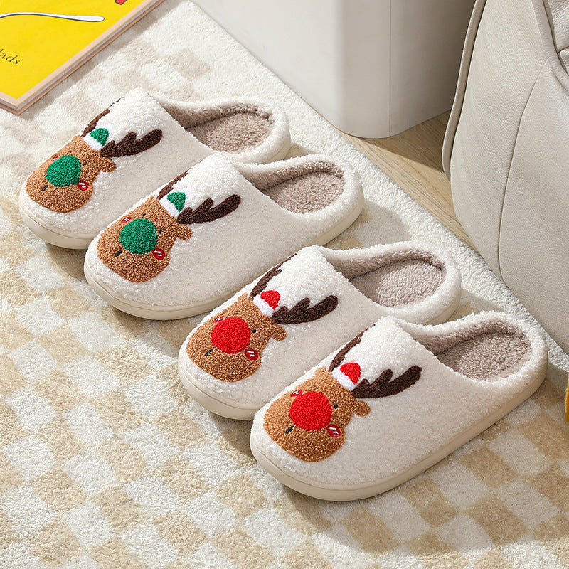 Christmas Plush Winter Home Slippers