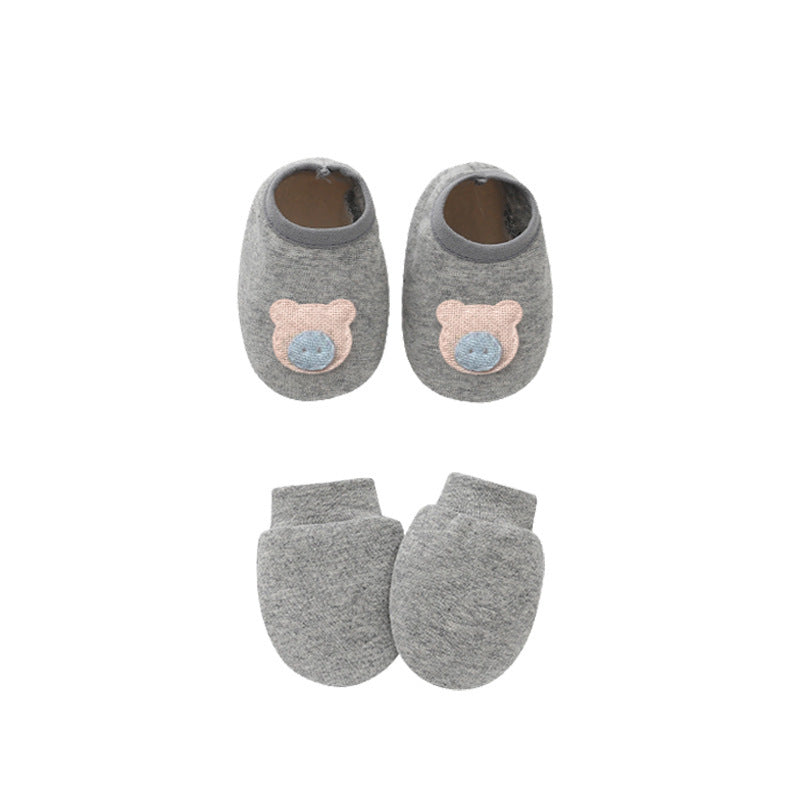 Baby Cotton Hat, Mittens & Baby Foot Cover