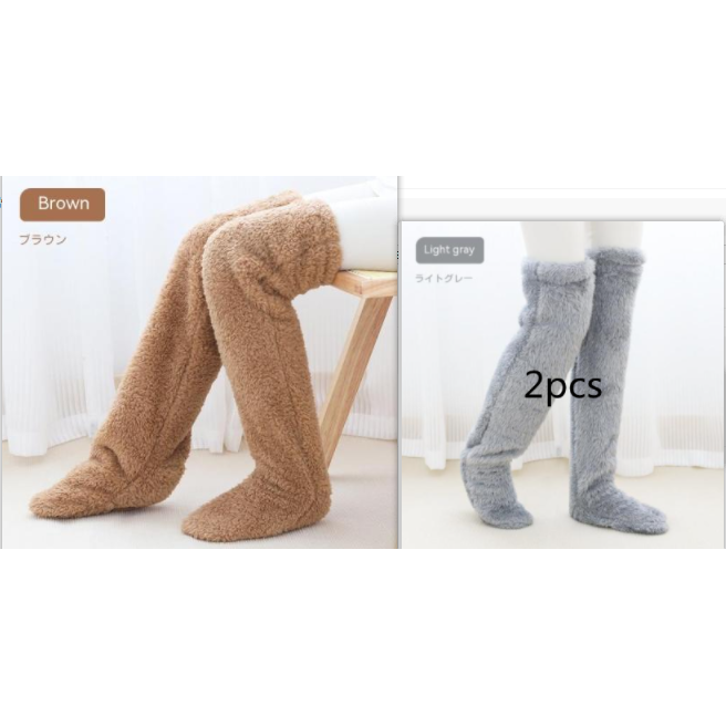 CozyKnee Plush Knee-High Winter Socks