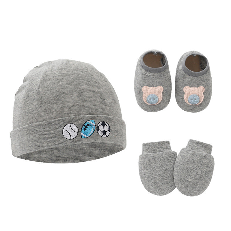 Baby Cotton Hat, Mittens & Baby Foot Cover
