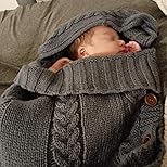 SnuggleNest Knitted Baby Swaddle
