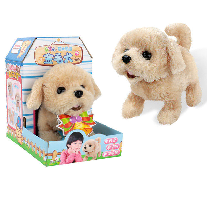 Electric pet plush dog