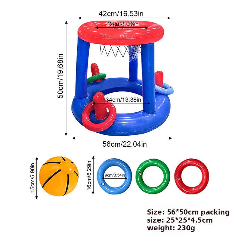 Inflatable Basketball Pool Game Set