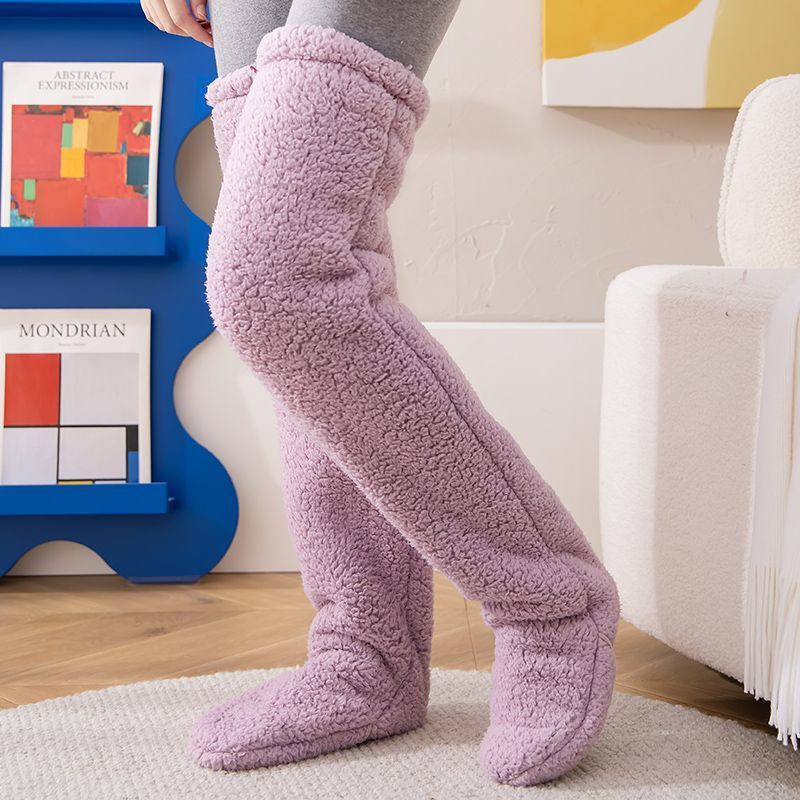 CozyKnee Plush Knee-High Winter Socks