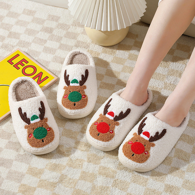 Christmas Plush Winter Home Slippers