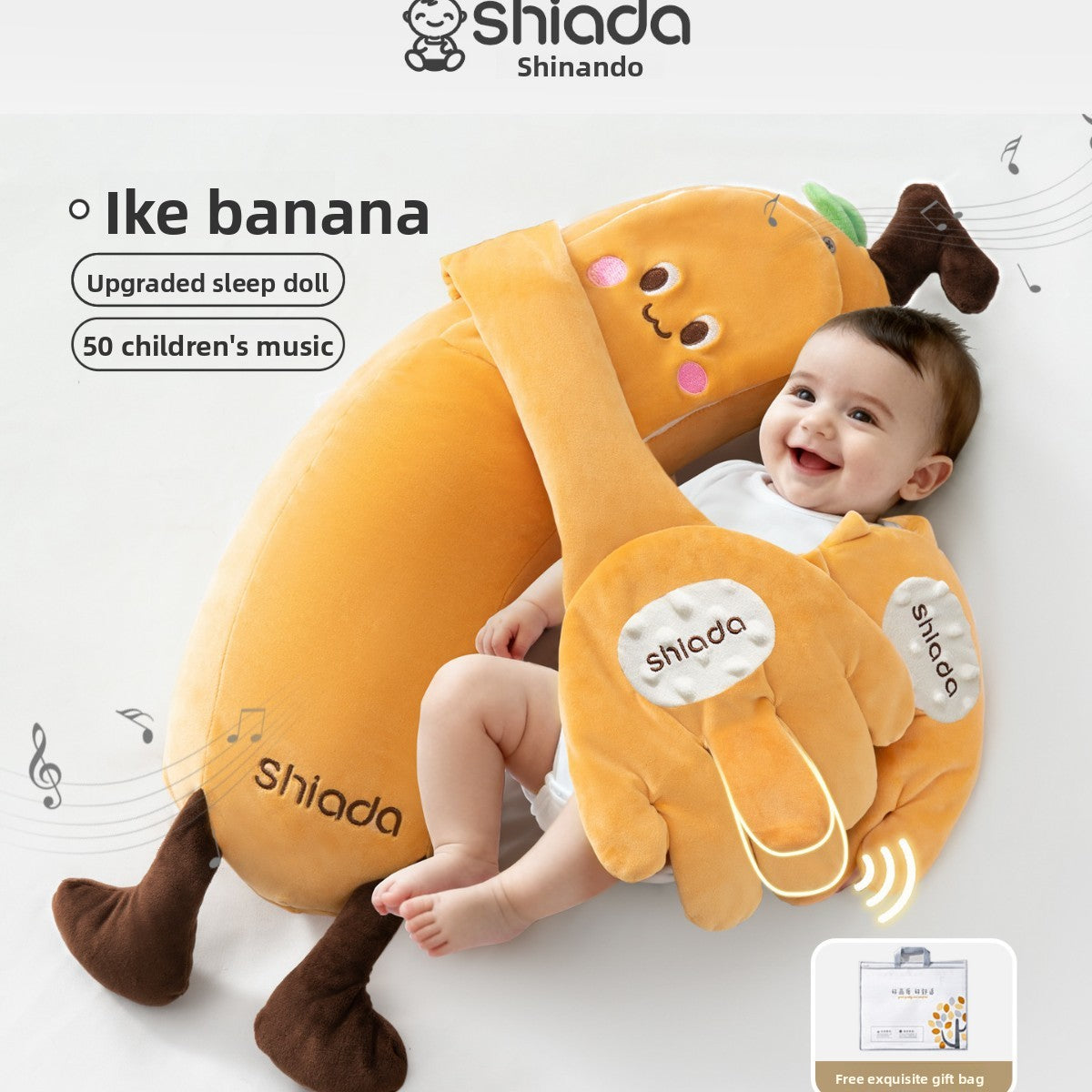 DreamHug 3D Baby Soothing Pillow with Smart Patting & Lullaby