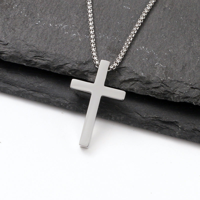 Titan Cross Geo Necklace