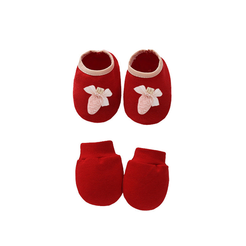 Baby Cotton Hat, Mittens & Baby Foot Cover