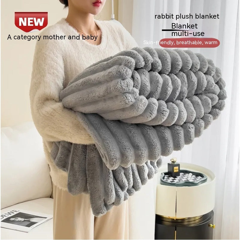 Cozy Haven Bubble Velvet Blanket