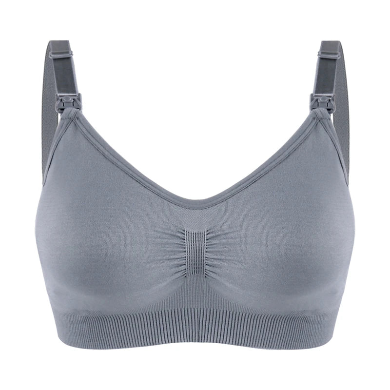 Plus Size Nursing Bra –Seamless Push-Up Maternity Bra for Breastfeeding