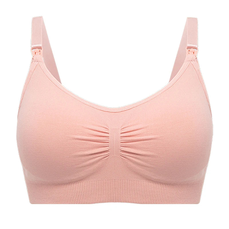 Plus Size Nursing Bra –Seamless Push-Up Maternity Bra for Breastfeeding
