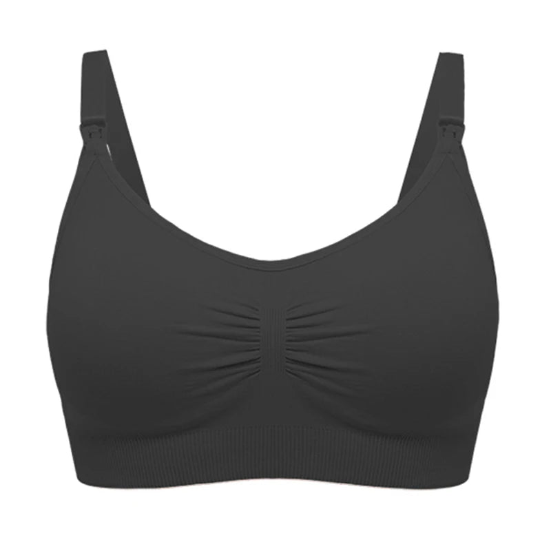 Plus Size Nursing Bra –Seamless Push-Up Maternity Bra for Breastfeeding