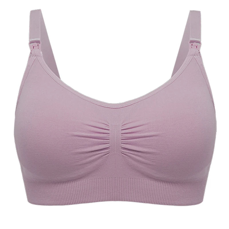 Plus Size Nursing Bra –Seamless Push-Up Maternity Bra for Breastfeeding