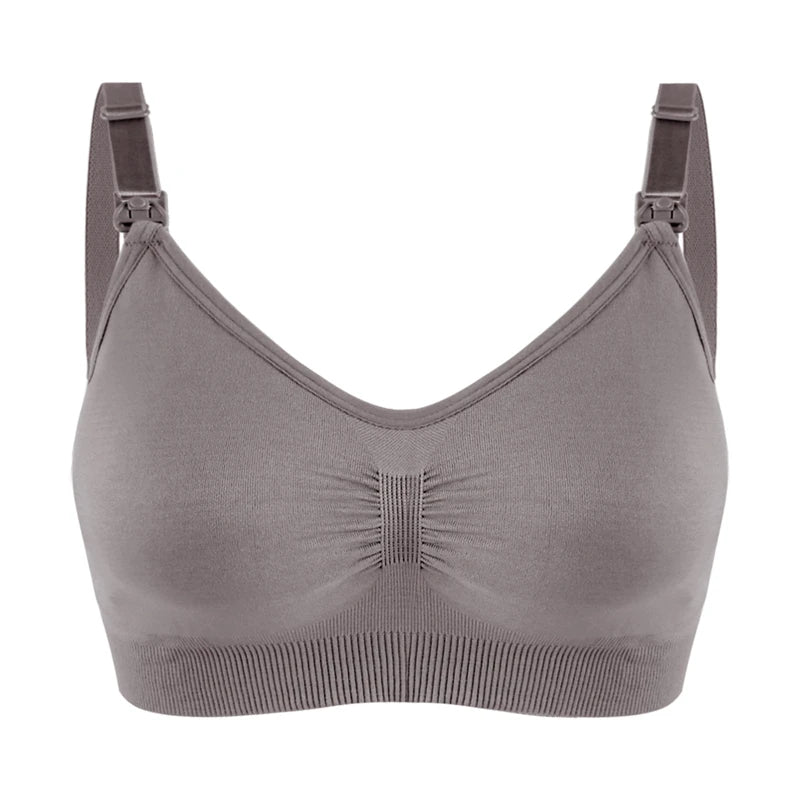Plus Size Nursing Bra –Seamless Push-Up Maternity Bra for Breastfeeding