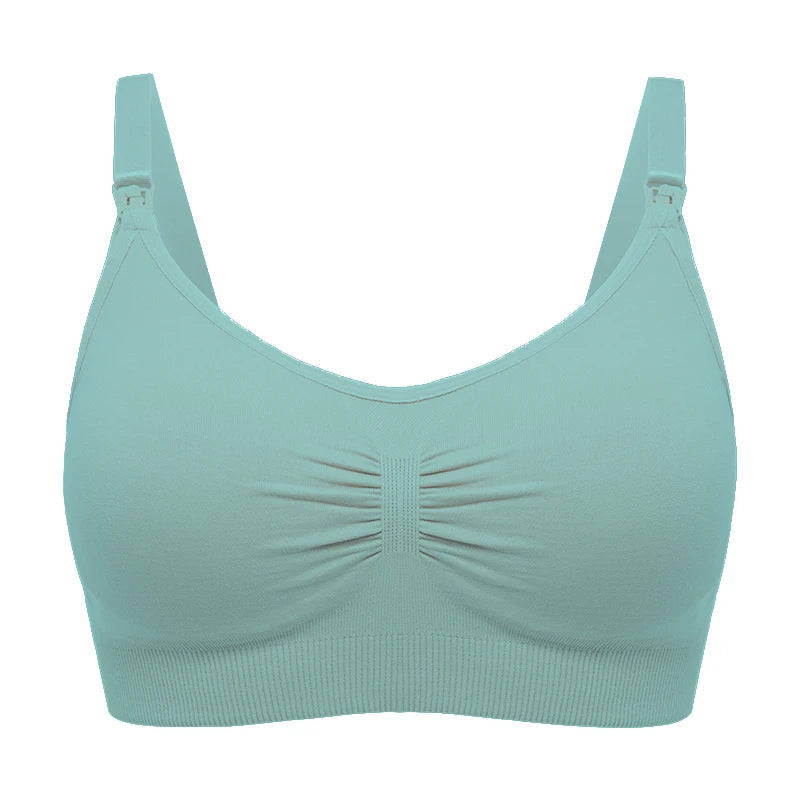 Plus Size Nursing Bra –Seamless Push-Up Maternity Bra for Breastfeeding