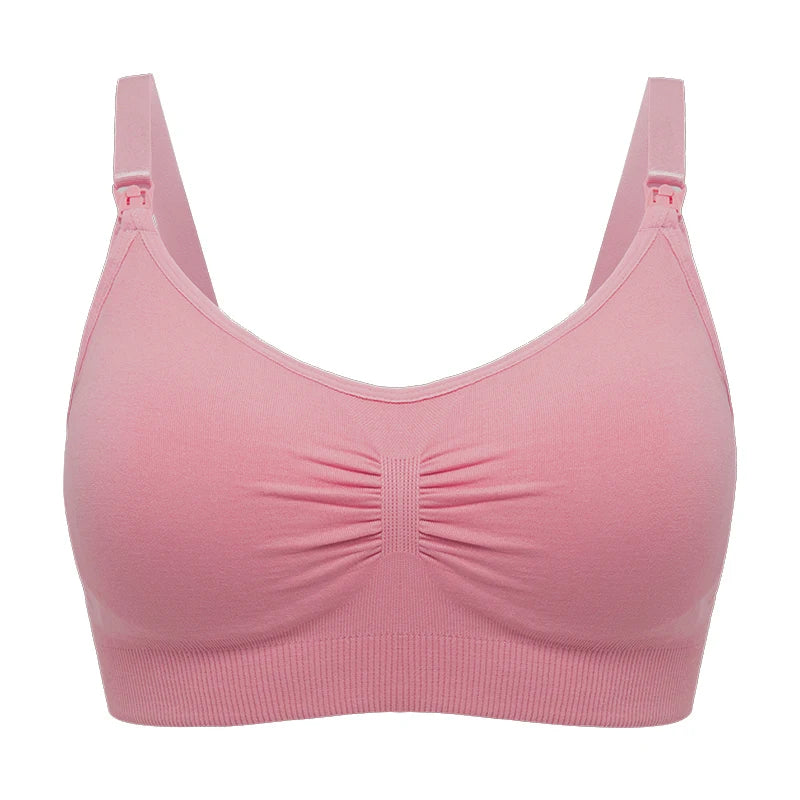 Plus Size Nursing Bra –Seamless Push-Up Maternity Bra for Breastfeeding
