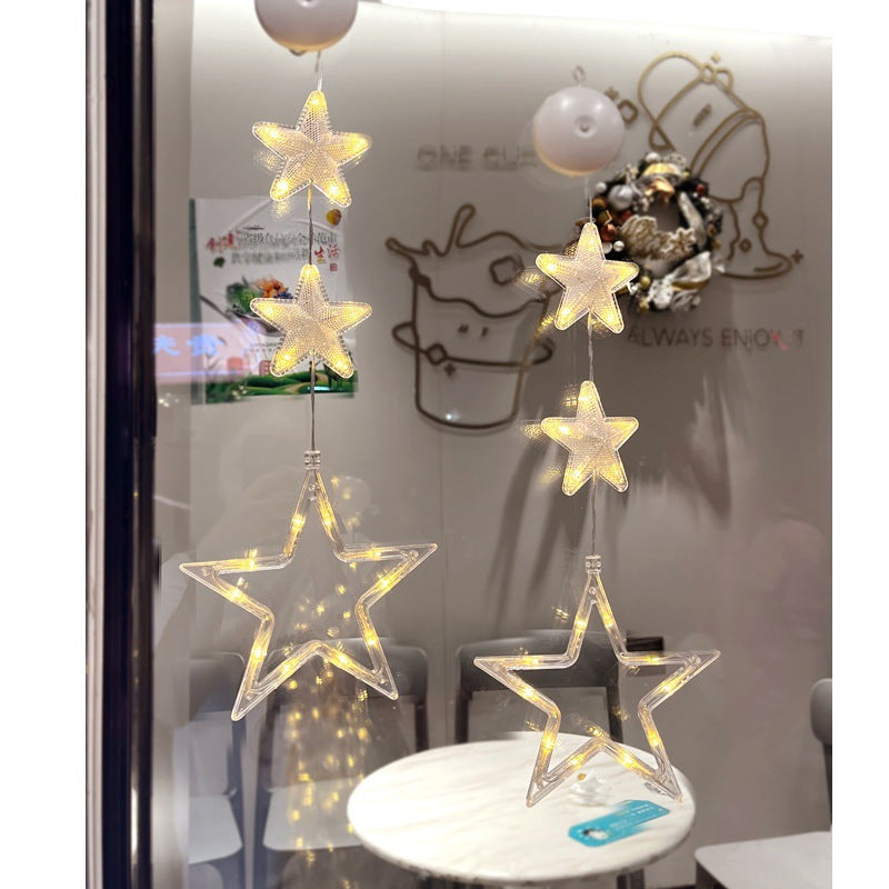 Festive Starlight Trio - LED Window Decor Set