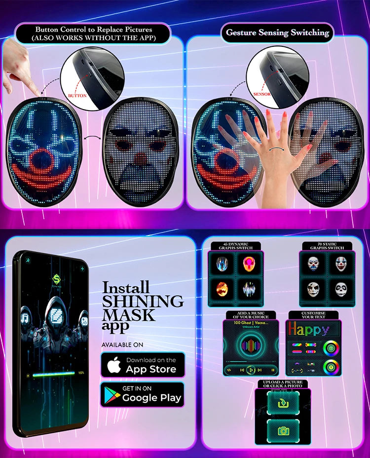 GlowMorph LED Mask Pro