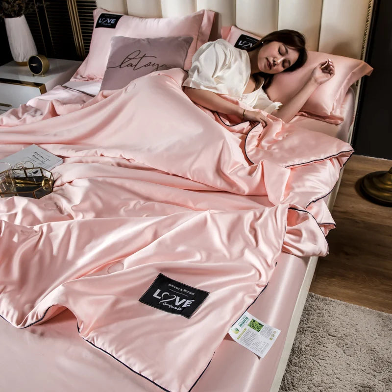 Luxury Summer Ice Silk Comforter Duvet