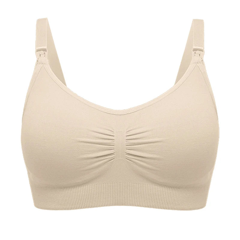 Plus Size Nursing Bra –Seamless Push-Up Maternity Bra for Breastfeeding