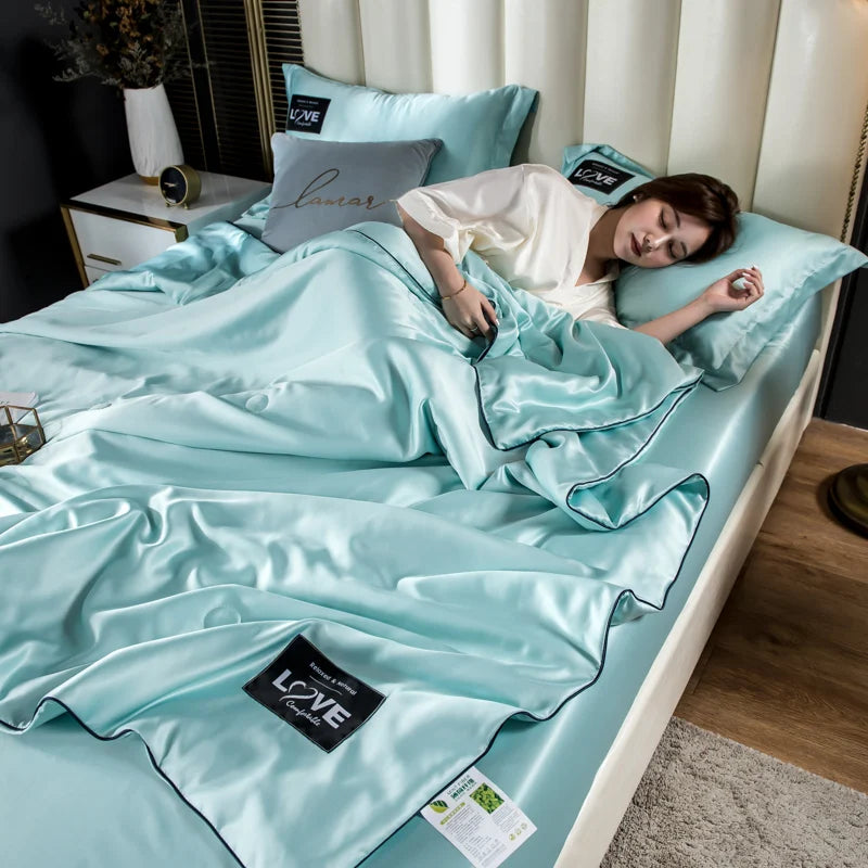 Luxury Summer Ice Silk Comforter Duvet
