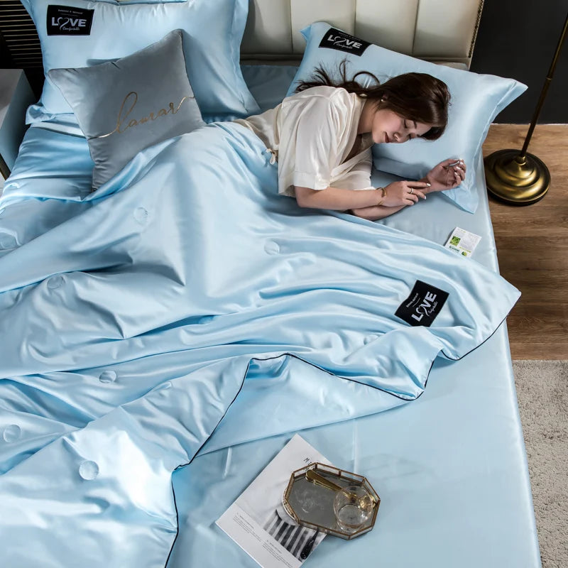 Luxury Summer Ice Silk Comforter Duvet