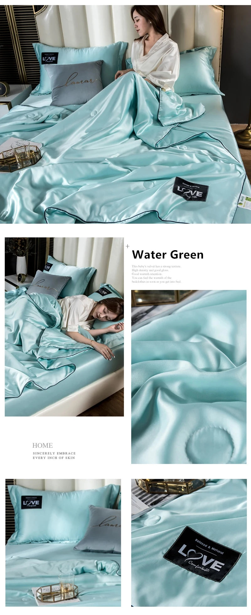 Luxury Summer Ice Silk Comforter Duvet