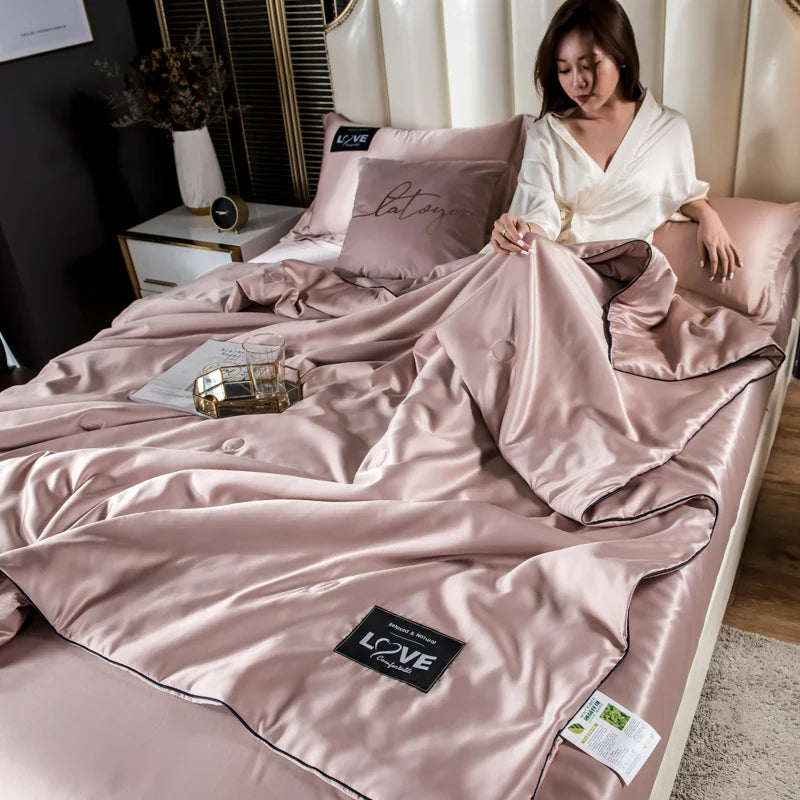Luxury Summer Ice Silk Comforter Duvet