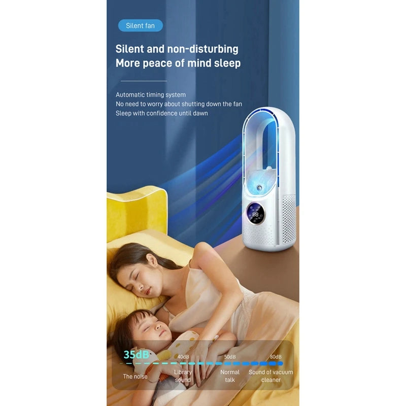 Portable Air Conditioner Electric Fan USB Humidifier