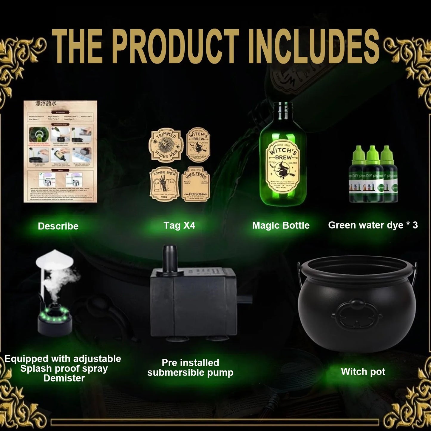 Enchanted Witch’s Cauldron Fog Maker