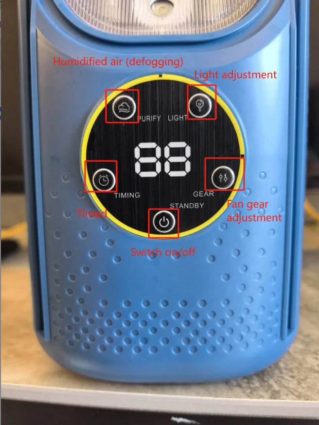 Portable Air Conditioner Electric Fan USB Humidifier