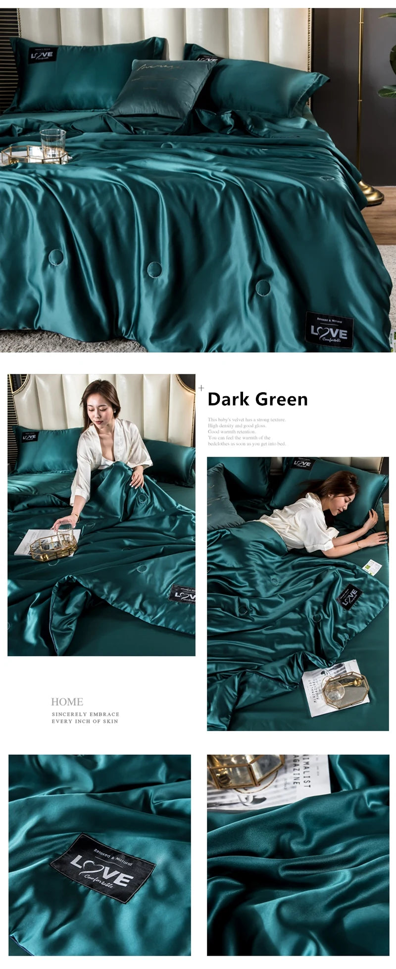 Luxury Summer Ice Silk Comforter Duvet