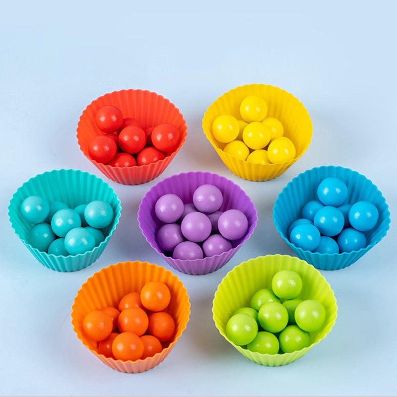 Wooden Montessori Clip Beads Toy